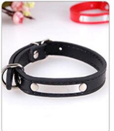 Leather Engraved Dog Collar Custom Puppy Cat Pet Collars ID