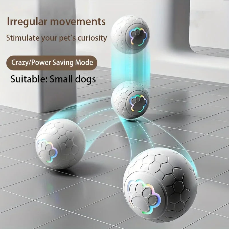 Interactive Pet Toy Ball - Rechargeable, Bite Resistant, Automatic Smart Bouncing Balls