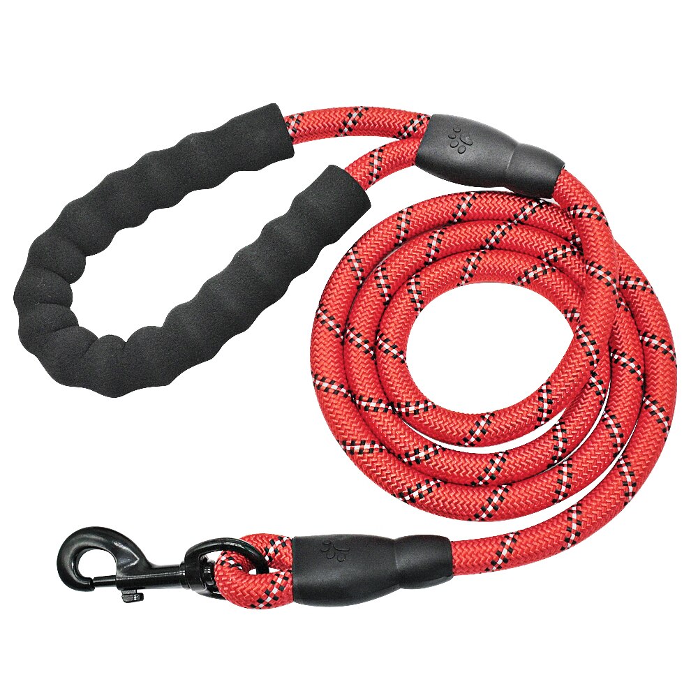 Reflective Dog Pet Leash Rope Nylon Small Dogs Puppy Leashes 150cm Long Heavy Duty Large Dog Lead Red Blue Pink Green Black