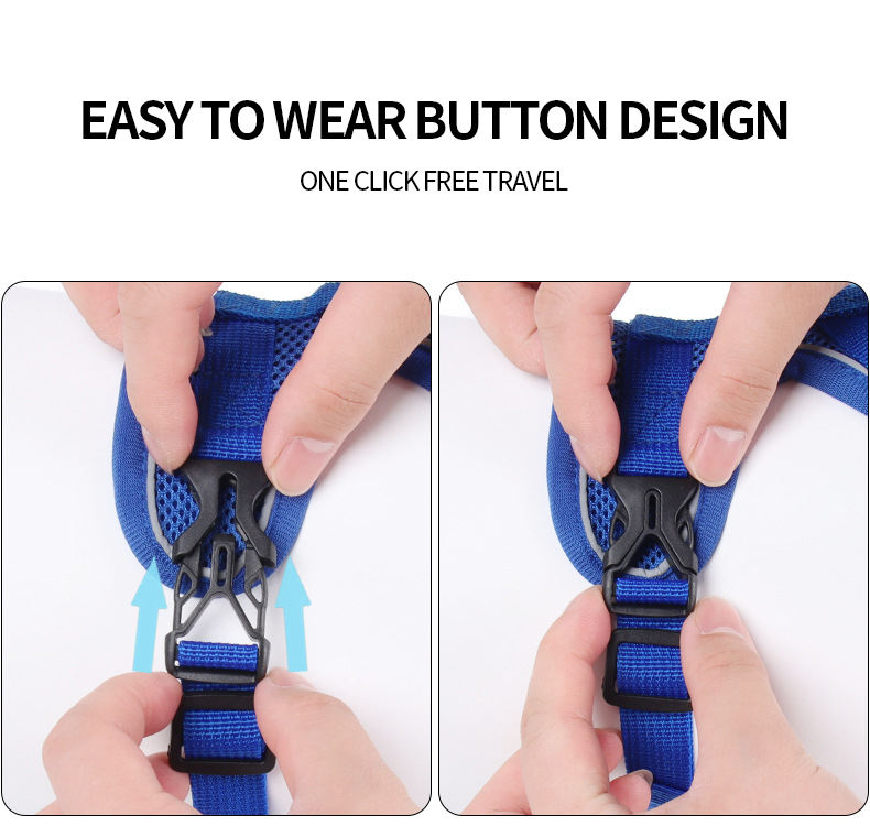 Pet Leash Reflective Breathable Dog Harness Vest-Style Pet Harness