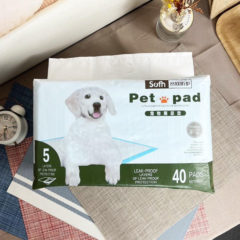 Dog Diaper Absorbent S Size 100 Pieces Thickened Deodorant Dog Pee Pad Diaper Pet Diaper