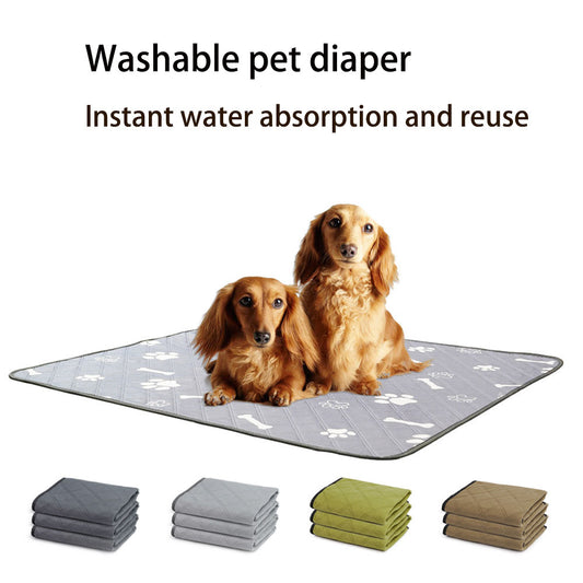 Pet Diaper Pad Reusable Washable Dog Diaper Pad Absorbent Non-Slip Waterproof Diaper Pad Training Diaper Not Wet